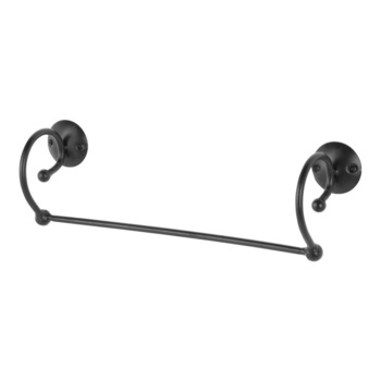 Bara prosop 40cm, Siena, metal lucrat manual, negru